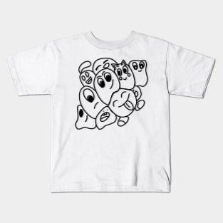 Doddle of cute monsters and mini characters. Kids T-Shirt